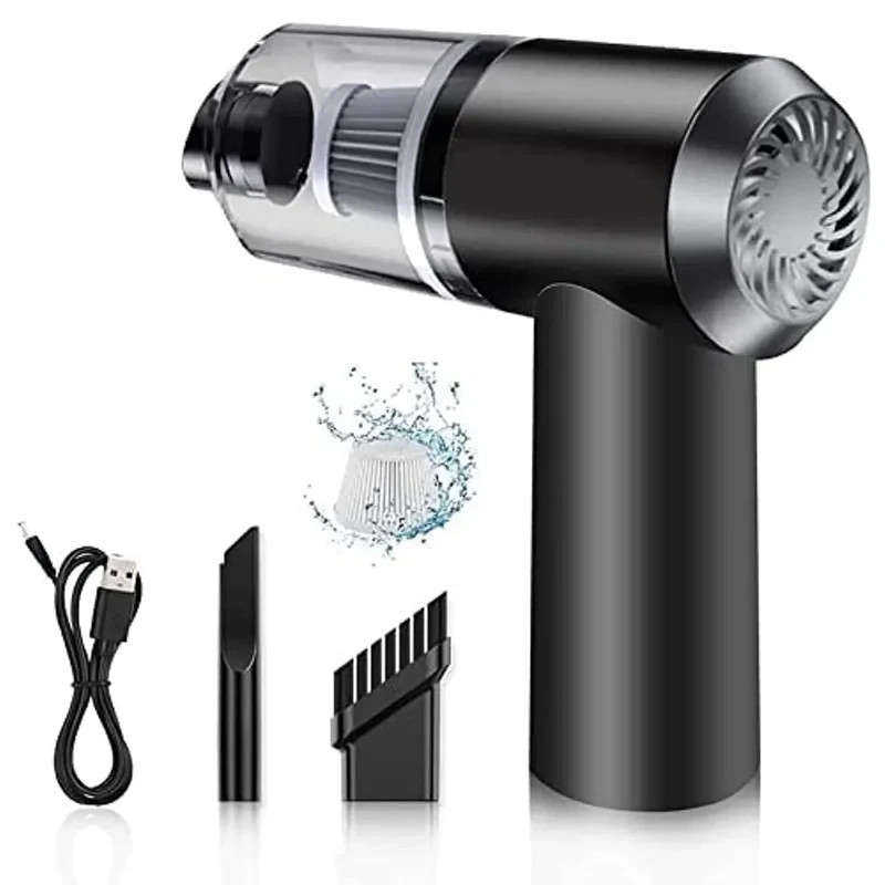 Draadloze Handstofzuiger Compact Mini Stofzuiger voor Bureau Auto en Thuis Oplaadbaar Klein Opbergbaar USB Tafelzuiger Autostofzuiger | Sansoti