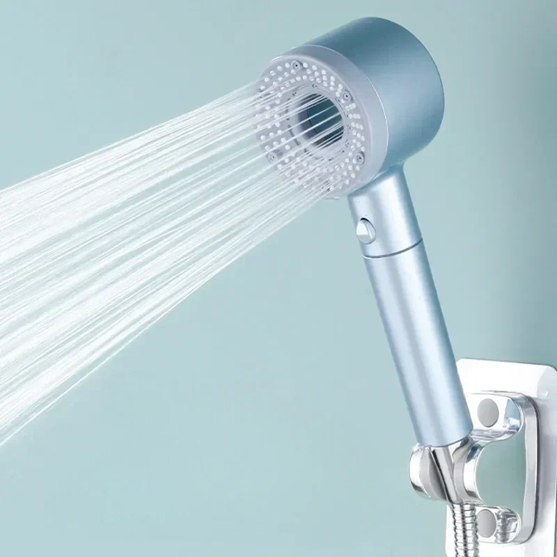 Handdouche met 5 Verstelbare Standen – Waterbesparende Douchekop met Verhoogde Druk – Badkameraccessoire voor Zwakke Waterdruk | Sansoti