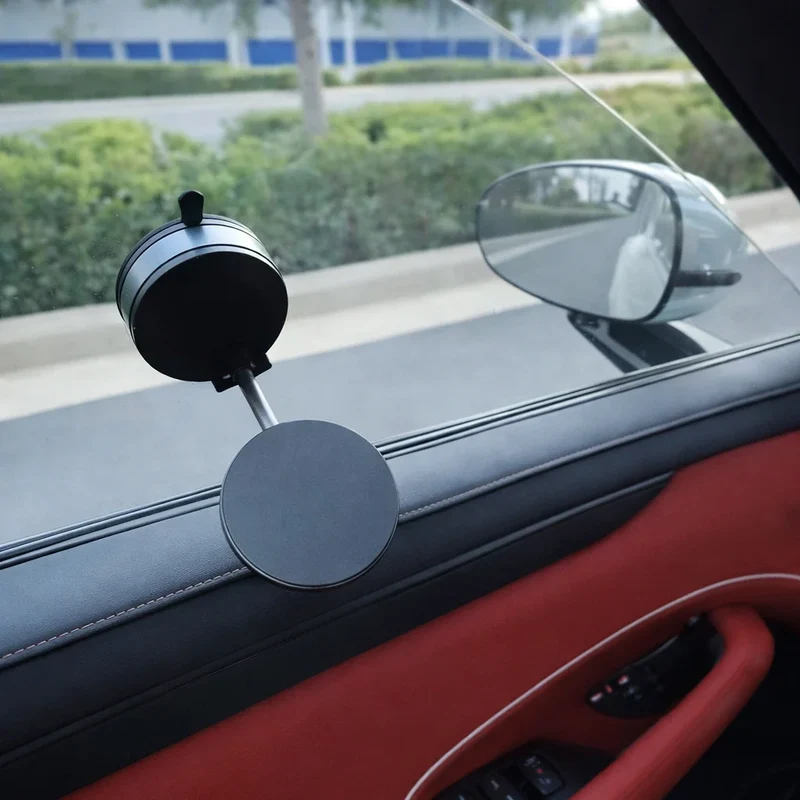 Magnetische Telefoonhouder met Vacuümzuigvoet voor Dashboard en Voorruit – Volledige 360° Draaiing | Sansoti