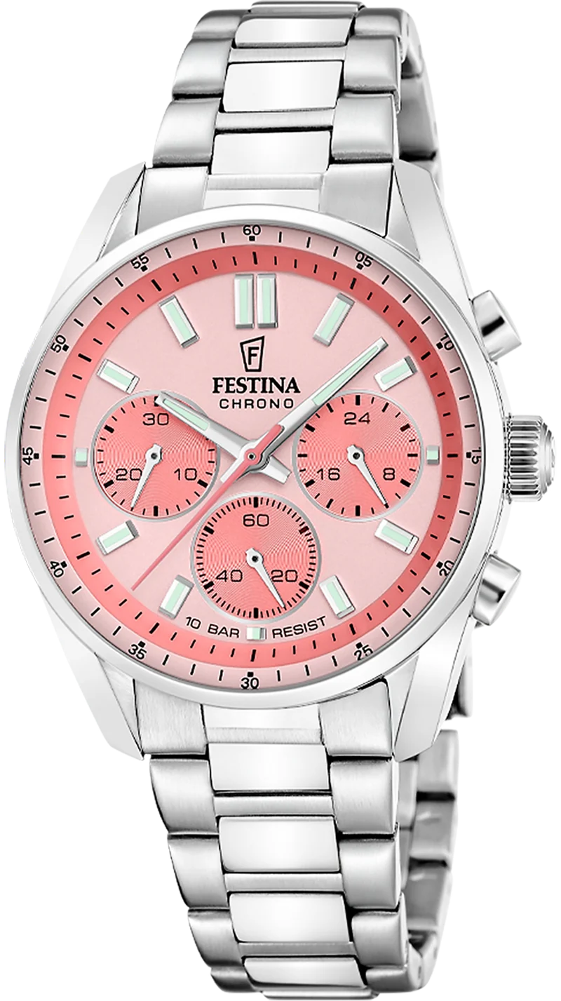 Festina Boyfriend F20753/4 Uhr • Sportliches Chronographen-Design • Hochwertiger Edelstahl