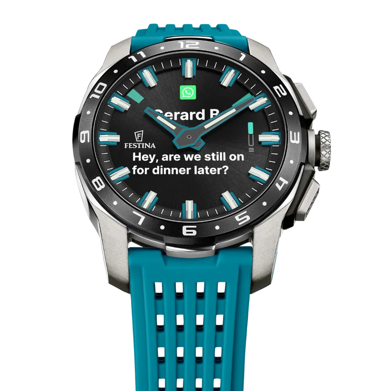 Festina Connected Full D F23305/5 Herrenuhr • Hybrid-Titanuhr • Saphirglas