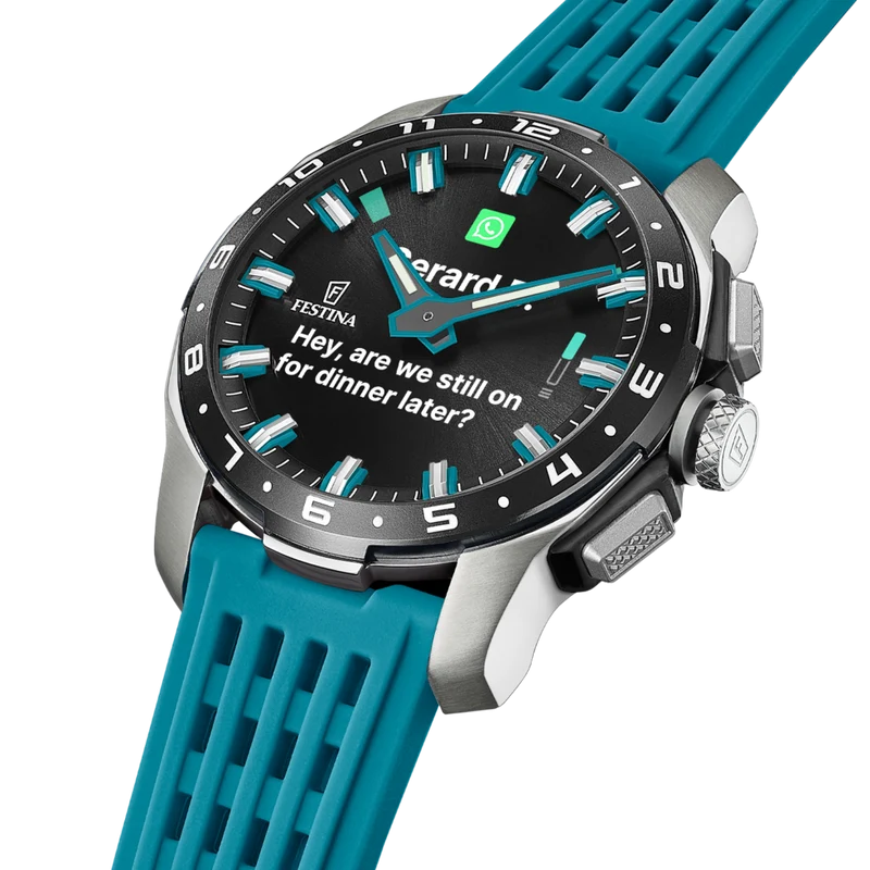 Festina Connected Full D F23305/5 Herrenuhr • Hybrid-Titanuhr • Saphirglas
