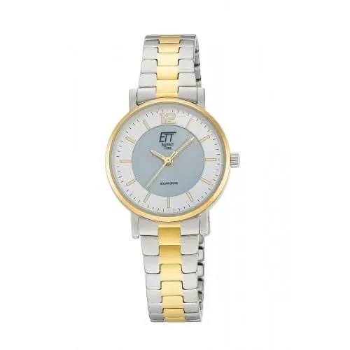 Eco Tech Time ELS-12164-41M Damenuhr • Solar-Antrieb • Bicolor