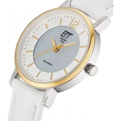 Eco Tech Time Motion Drive ELS-12163-41L Damenuhr • Solar-Antrieb • Leder