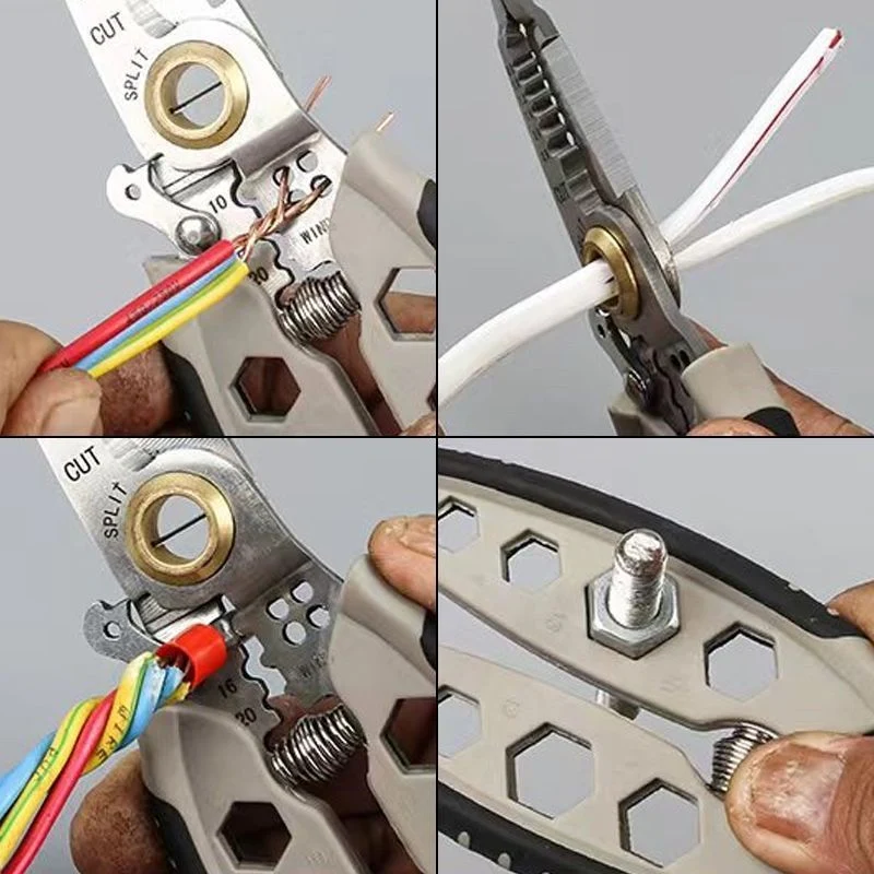 Professionele Draadtang — Strip, Knip & Krimp | Multifunctioneel Kabelhulpmiddel | Sansoti