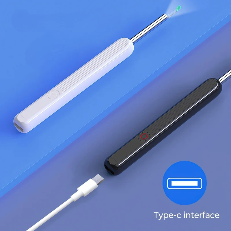 Oorexamen Camera met Siliconen Reinigingsopzetstuk en LED-Verlichting | Sansoti