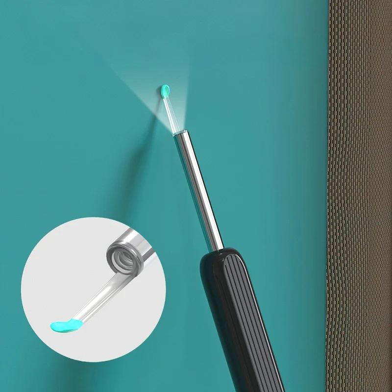 Oorexamen Camera met Siliconen Reinigingsopzetstuk en LED-Verlichting | Sansoti