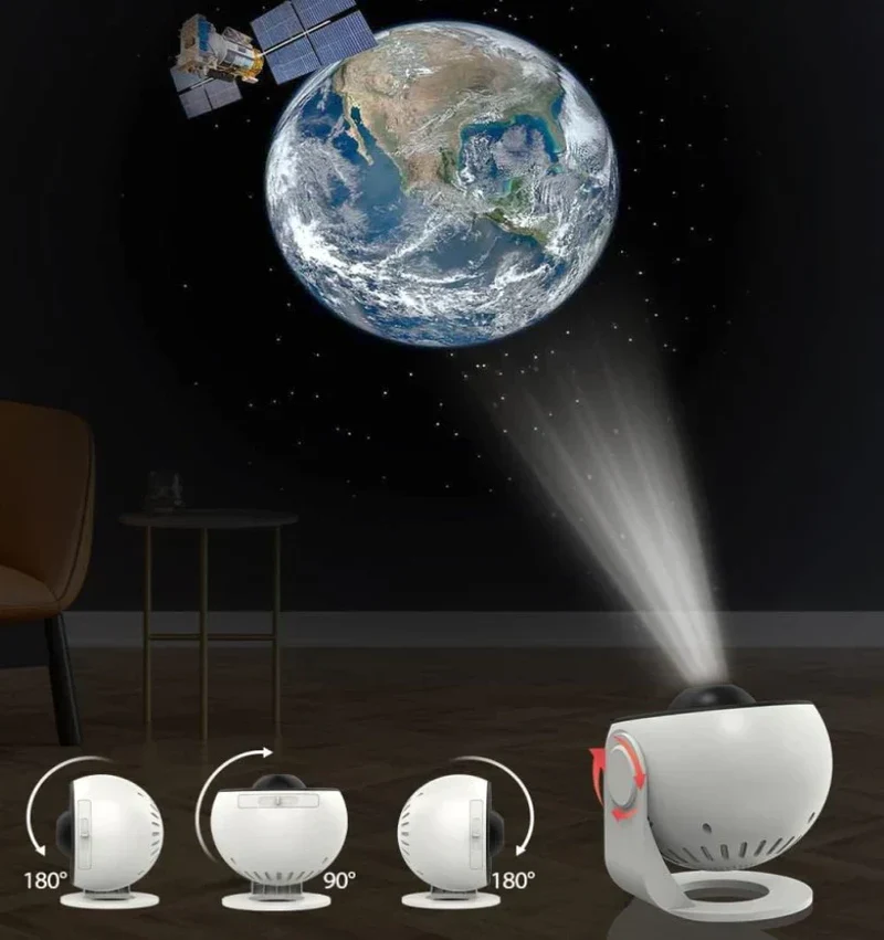 Galaxyprojectie Sterrenhemel Projector met Verwisselbare Schijven – Ruimtevisualisatie voor Kinderen en Volwassenen | Sansoti