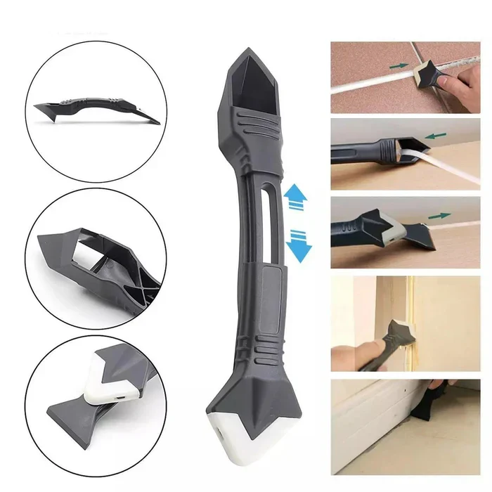 3-in-1 Voegschraper Kitgereedschap Siliconen Gladmaker Afwerking Sanitair Badkamer | Sansoti