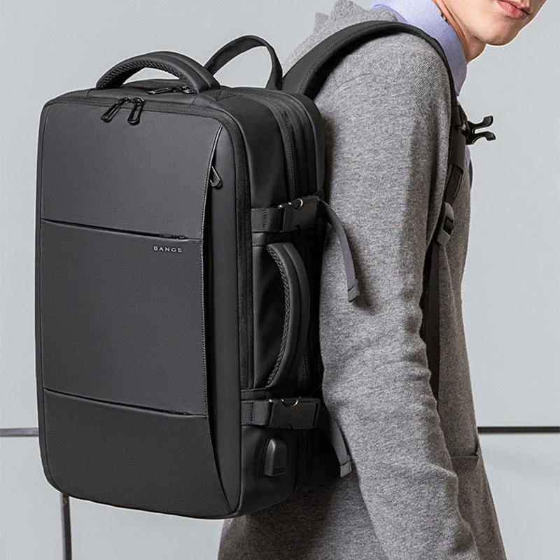 Business Casual Rugzak Zwart Blauw Groen Grijs Roze | Veelzijdige Dagrugtas voor Werk Reizen Laptop School | Premium Waterdichte Polyester Reis Backpack 15 inch Laptopvak | Ergonomische Gewatteerde Schouderbanden | Sansoti