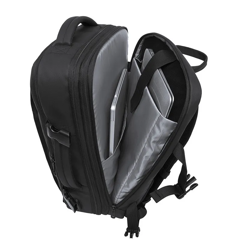 Business Casual Rugzak Zwart Blauw Groen Grijs Roze | Veelzijdige Dagrugtas voor Werk Reizen Laptop School | Premium Waterdichte Polyester Reis Backpack 15 inch Laptopvak | Ergonomische Gewatteerde Schouderbanden | Sansoti