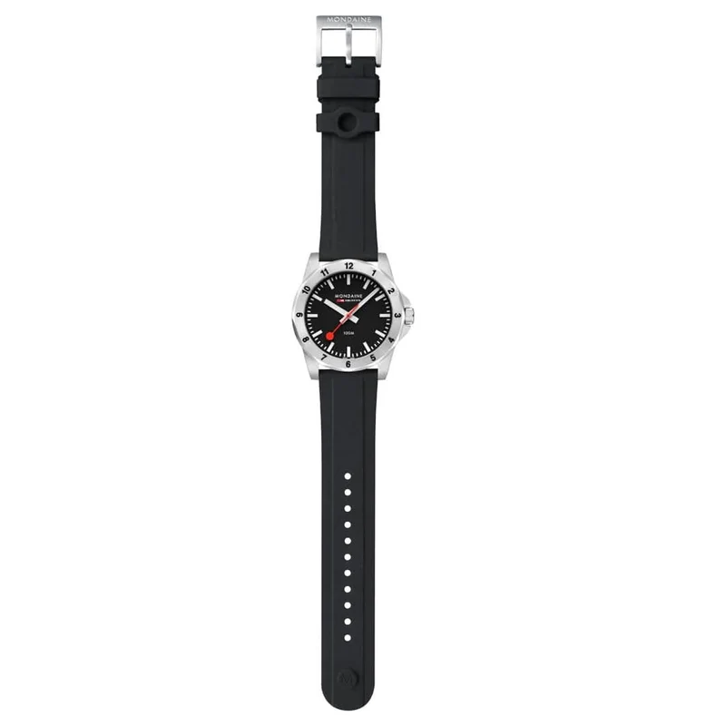 Mondaine Numeri MSN.42120.RB Herrenuhr • Markante 12-eckige Lünette • Swiss Made