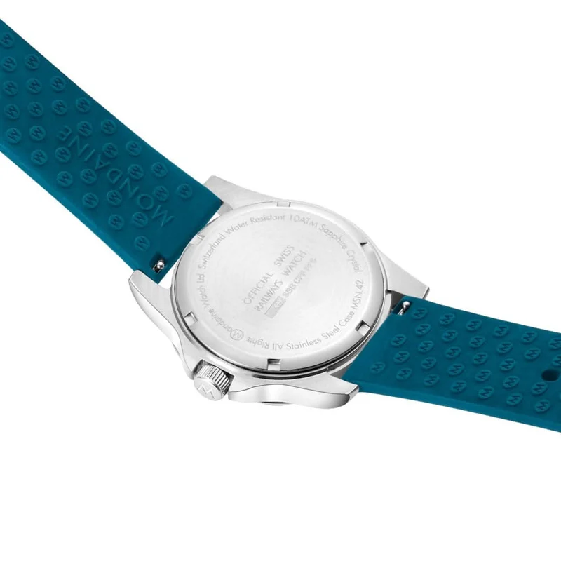 Mondaine Numeri MSN.42140.RD Herrenuhr • Schweizer Bahnhofsuhr-Design • Swiss Made