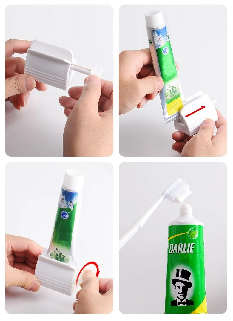 Tandpasta Uitknijper Set van 2 – Hygiënisch Tandpasta Uitknijtool voor Badkamer | Sansoti