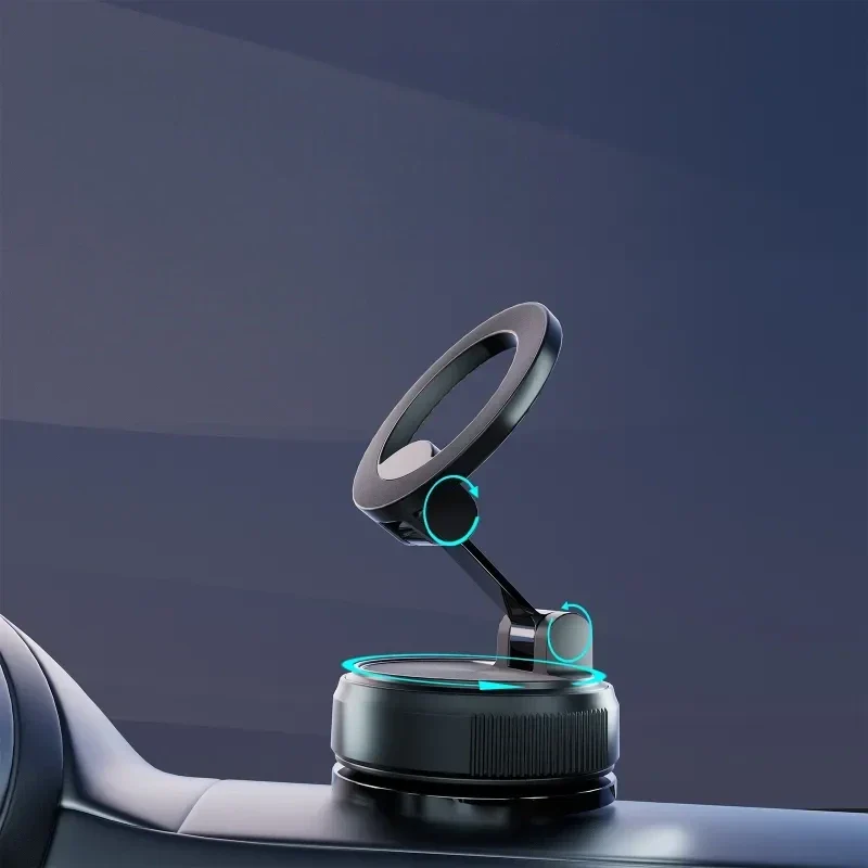Magnetische Telefoonhouder met Vacuümzuigvoet – 360° Draaibaar Dashboard Houder | Sansoti