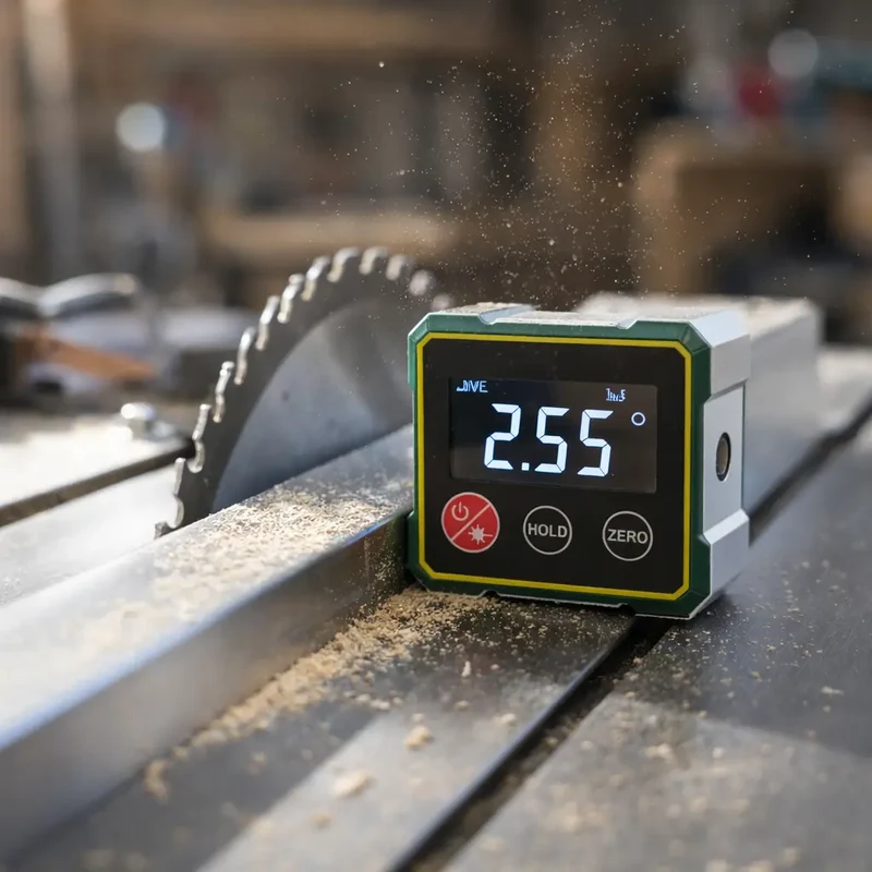 Digitale Laserinclinometer • Hoekafstandsmeter • Gradenmeter • Waterpas voor Nauwkeurige Hoekmetingen | Sansoti