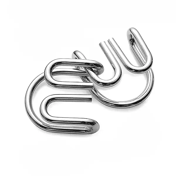 Metalen Hersenbrekers Puzzelset – Denkuitdaging Geschenkset voor Logisch Redeneren | Sansoti