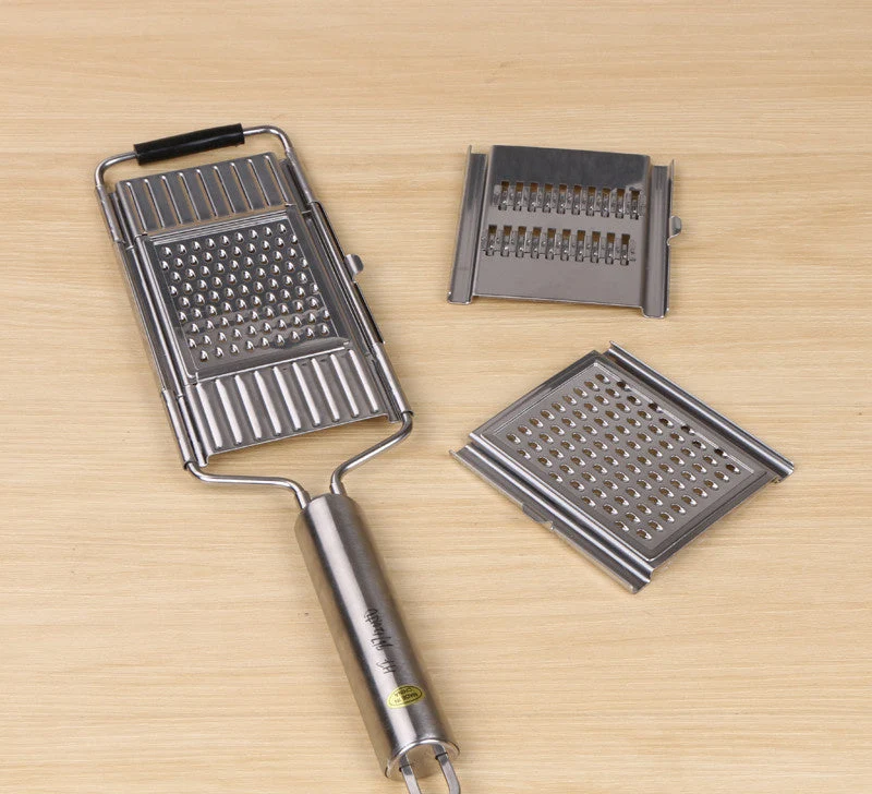 Roestvrijstalen Rasp – Multifunctionele Keukenrasp met Ergonomisch Handvat voor Groenten & Kaas | Sansoti