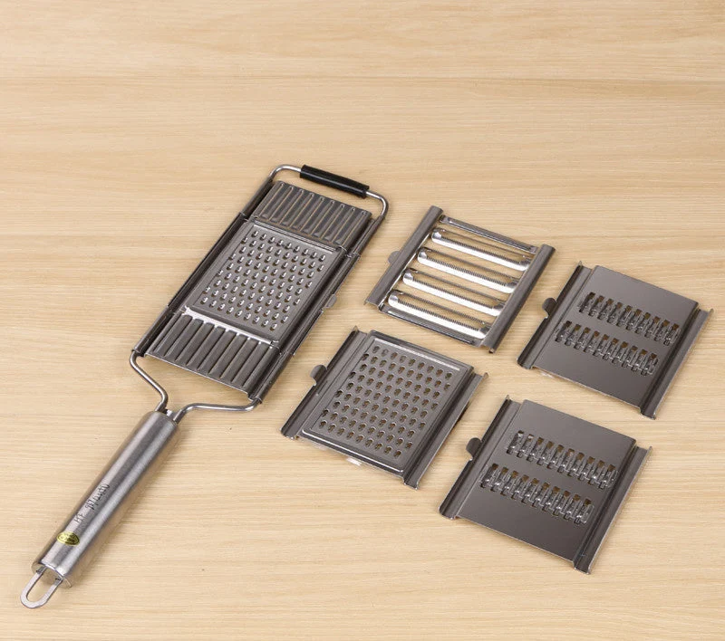 Roestvrijstalen Rasp – Multifunctionele Keukenrasp met Ergonomisch Handvat voor Groenten & Kaas | Sansoti