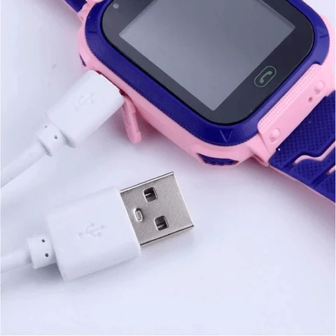 Kinder Smartwatch met LBS-Tracking en Waterdicht Ontwerp voor Kinderen Roze Blauw | Sansoti