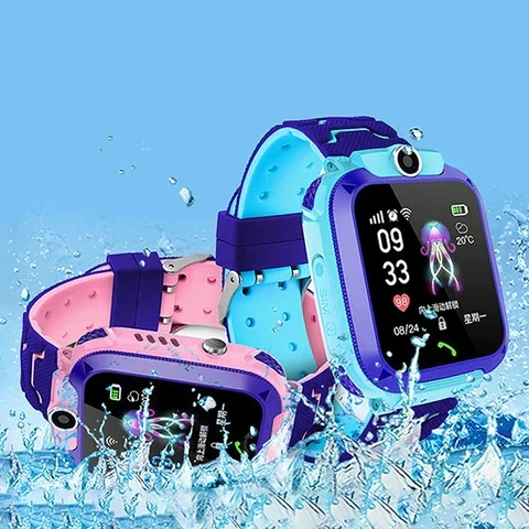 Kinder Smartwatch met GPS Tracking en Noodknop – Waterdicht en Schoolmodus | Sansoti