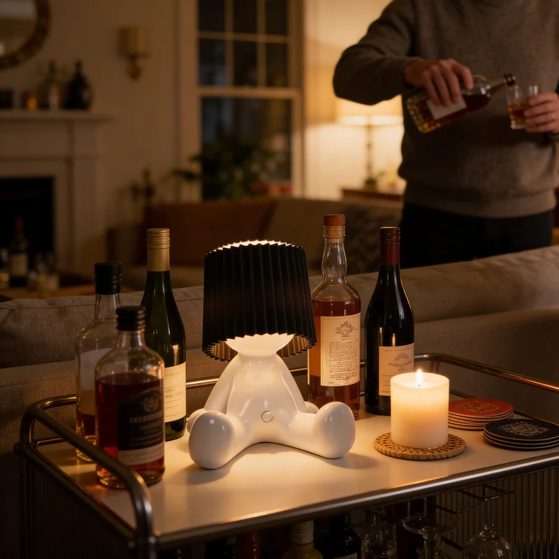 Zittende LED Tafellamp met Accu – Draadloos in 8 Kleuren | Sansoti