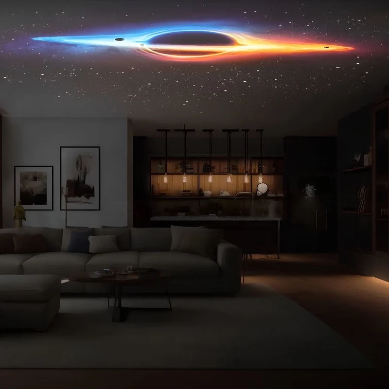 Sterrenprojector voor Slaapkamer LED Galaxy Projectorlamp met Timer Zwart/Wit | Sansoti