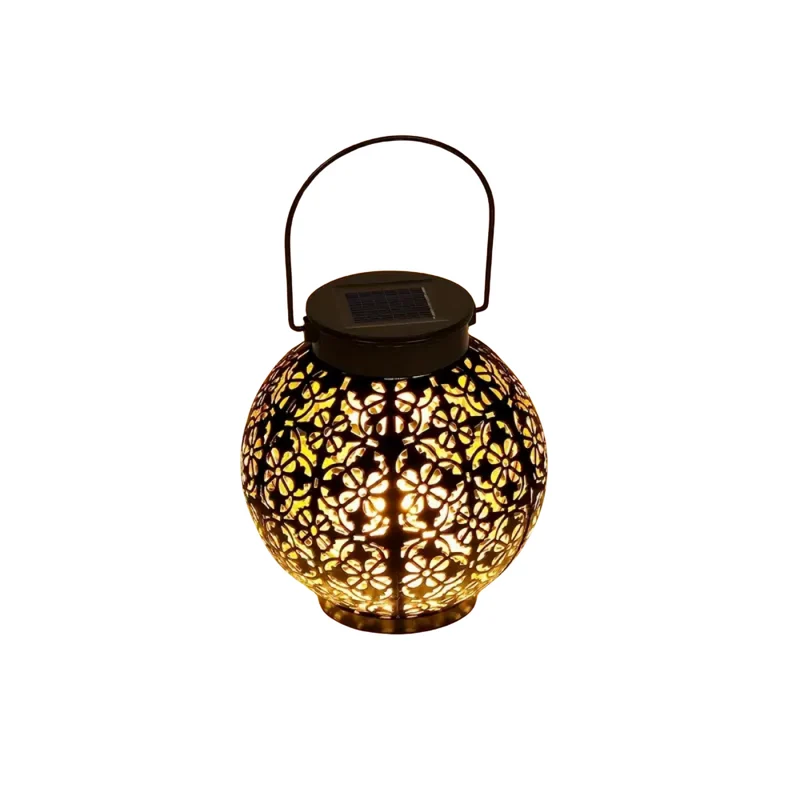 Solarverlichting voor Terras & Tuin – Ronde Sfeerlamp met Warm Licht | Sansoti