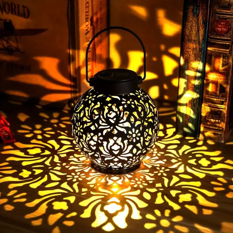 Solarverlichting voor Terras & Tuin – Ronde Sfeerlamp met Warm Licht | Sansoti