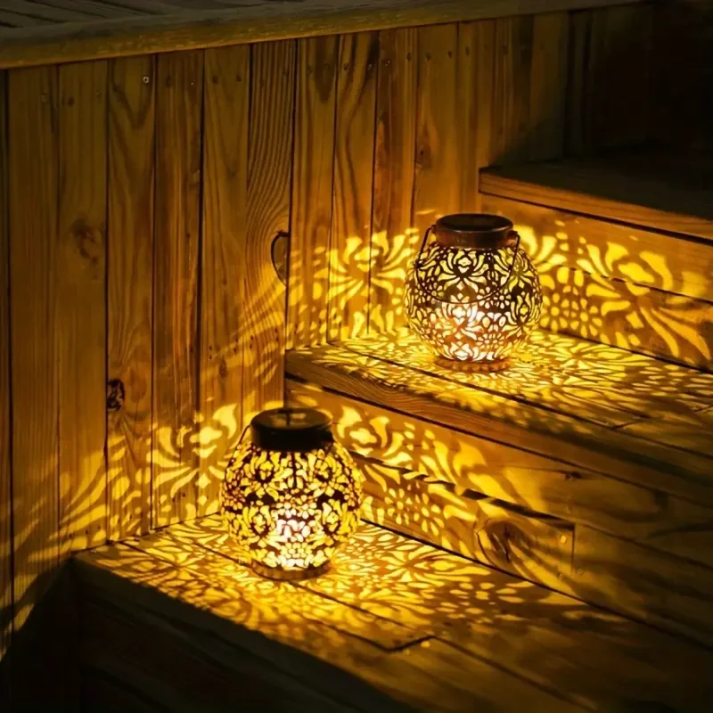 Solarverlichting voor Terras & Tuin – Ronde Sfeerlamp met Warm Licht | Sansoti