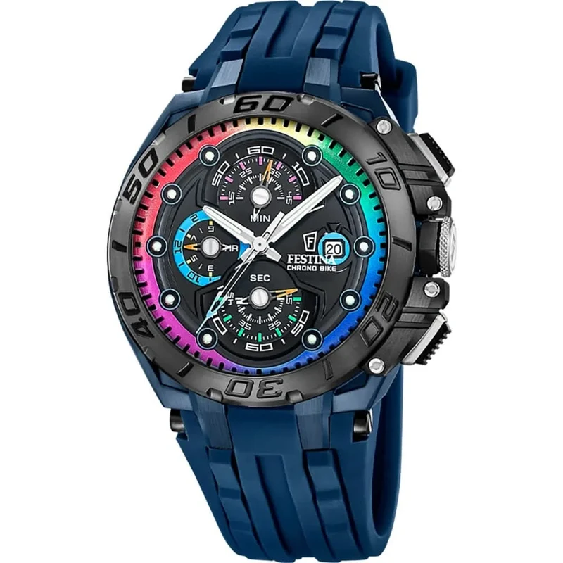 Festina Chrono Bike F20759/1 Herrenuhr • 20 Bar Wasserdicht • Inkl. Wechselband