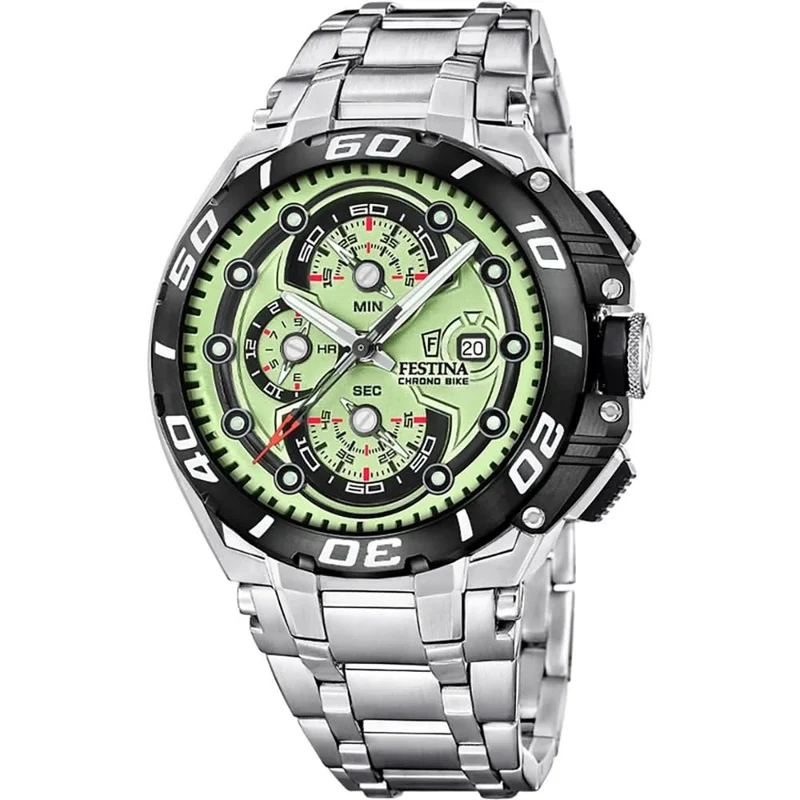 Festina Chrono Bike F20754/3 Herrenuhr • Edelstahl • 20 Bar