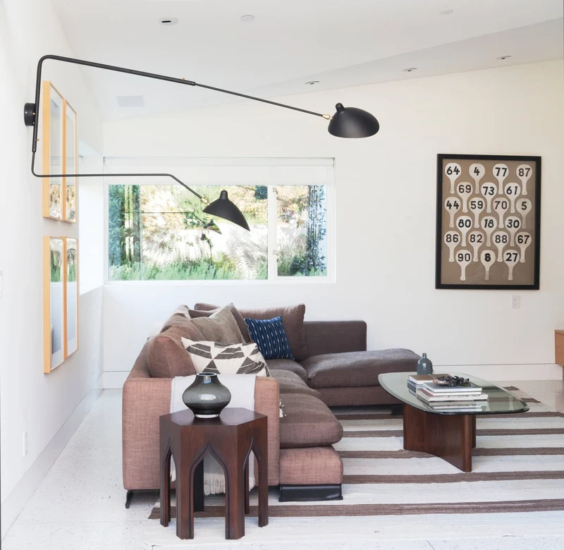 Wandlamp met Verstelbare Gelenkarm Zwart Modern Design voor Woonkamer Werkkamer Flur | Sansoti
