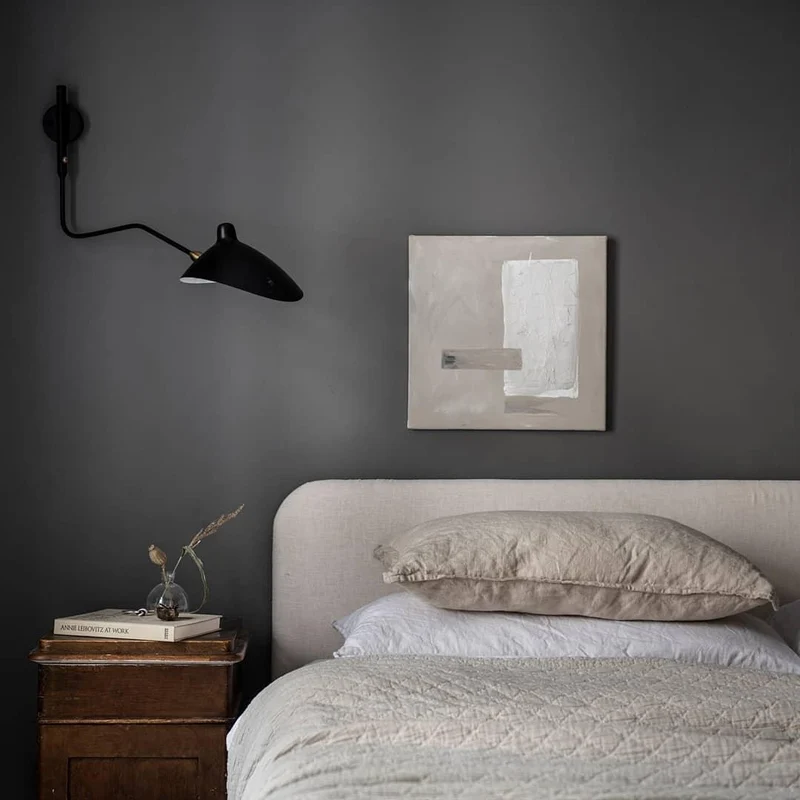 Wandlamp met Verstelbare Gelenkarm Zwart Modern Design voor Woonkamer Werkkamer Flur | Sansoti