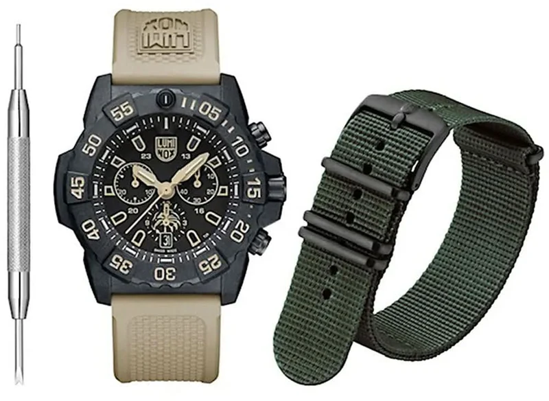 Luminox Navy SEAL Foundation XS.3590.NSF.SET Herrenuhr • LLT-Beleuchtung • Carbonox™