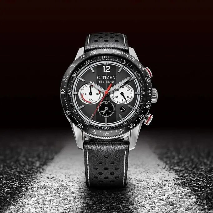 Citizen Racing Chronograph CA4717-06E Herrenuhr • Eco-Drive Lichtantrieb • 10 Bar Wasserdicht