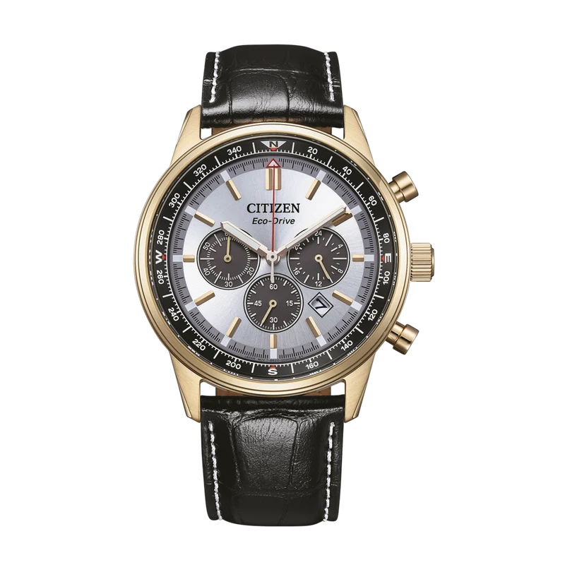Citizen Classic CA4723-03A Herrenuhr • Eco-Drive Solar • Edler Chronograph