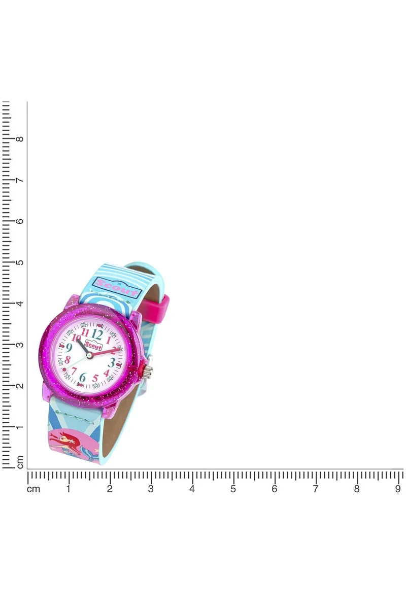 Scout Crystal Meerjungfrau 164000009 Mädchen-Uhr • Lernuhr