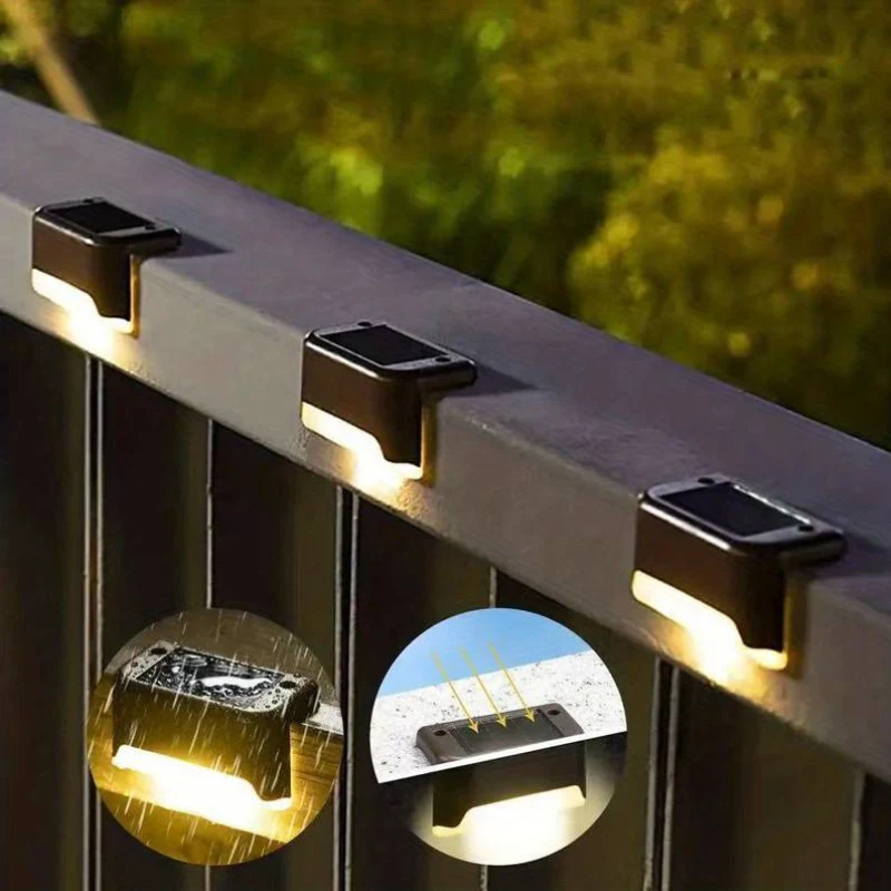 Draadloze Solar LED Buitenverlichting Set – Veilige Wegverlichting voor Tuin Terras Trappen | Sansoti
