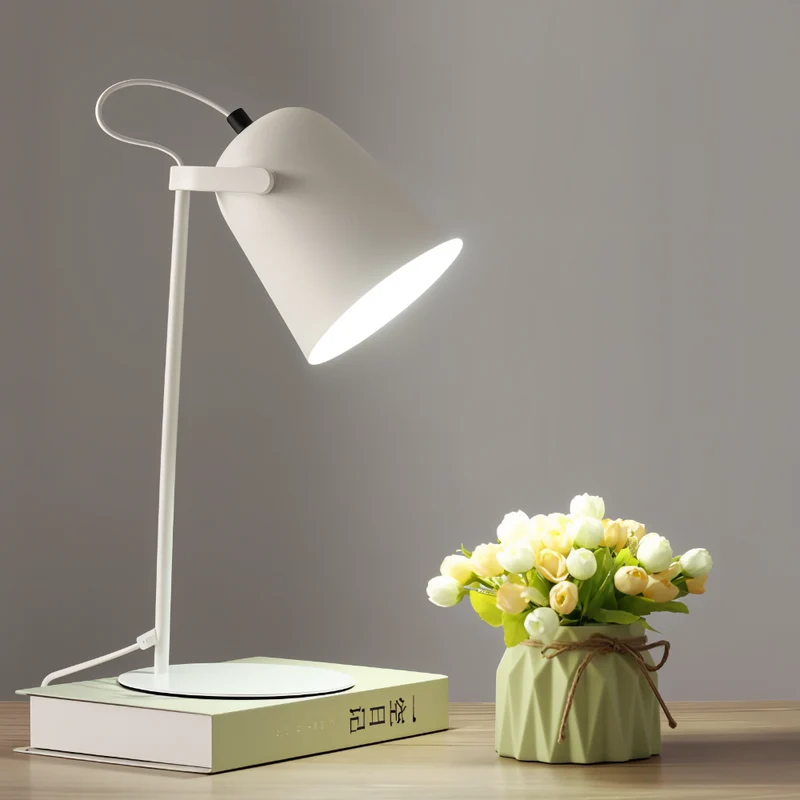 Draaibare Tafellamp met Verstelbare Lichtbundel – Design Verlichting in Zachte Macaron Tinten voor Bureau & Leeshoek | Sansoti