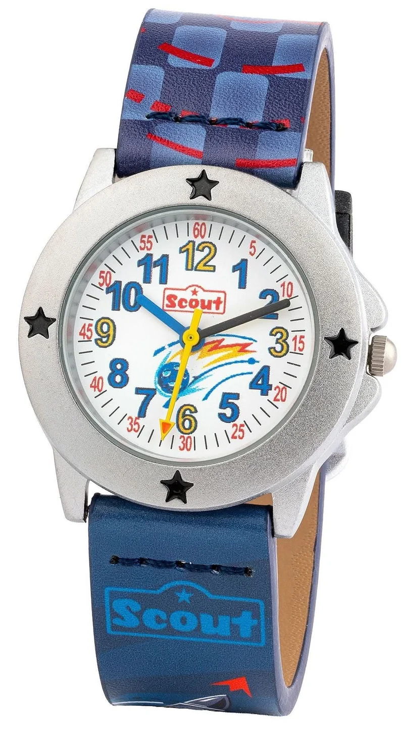 Scout Star Kids 164000216 Jungen-Uhr • Weltraum • Lernuhr