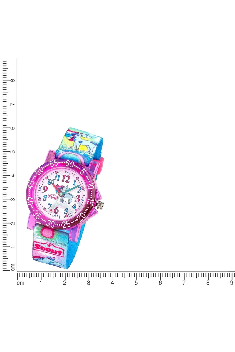 Scout The IT Collection Unicorn 164000034 Mädchen-Uhr • Pädagogische Lernuhr • Passend zum Schulranzen
