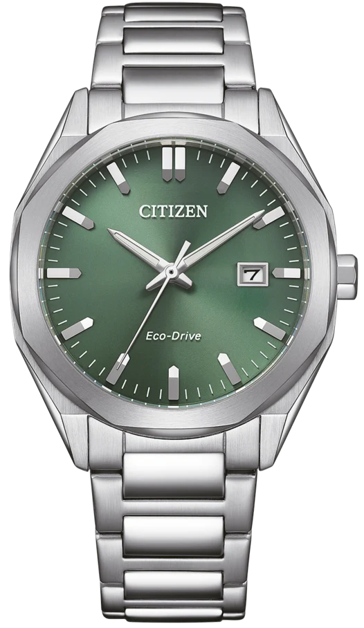 Citizen Eco-Drive BM7620-83Y Herrenuhr • Moosgrün • Eco-Drive