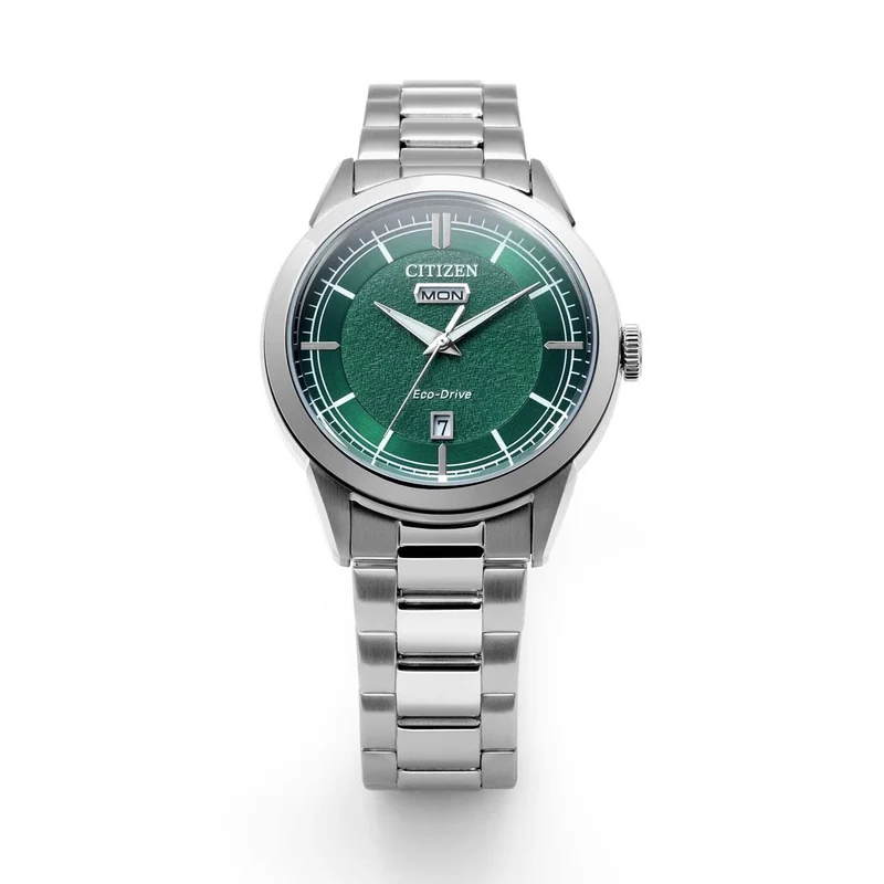 Citizen AW0151-85XC Herrenuhr • Eco-Drive • Grünes Zifferblatt