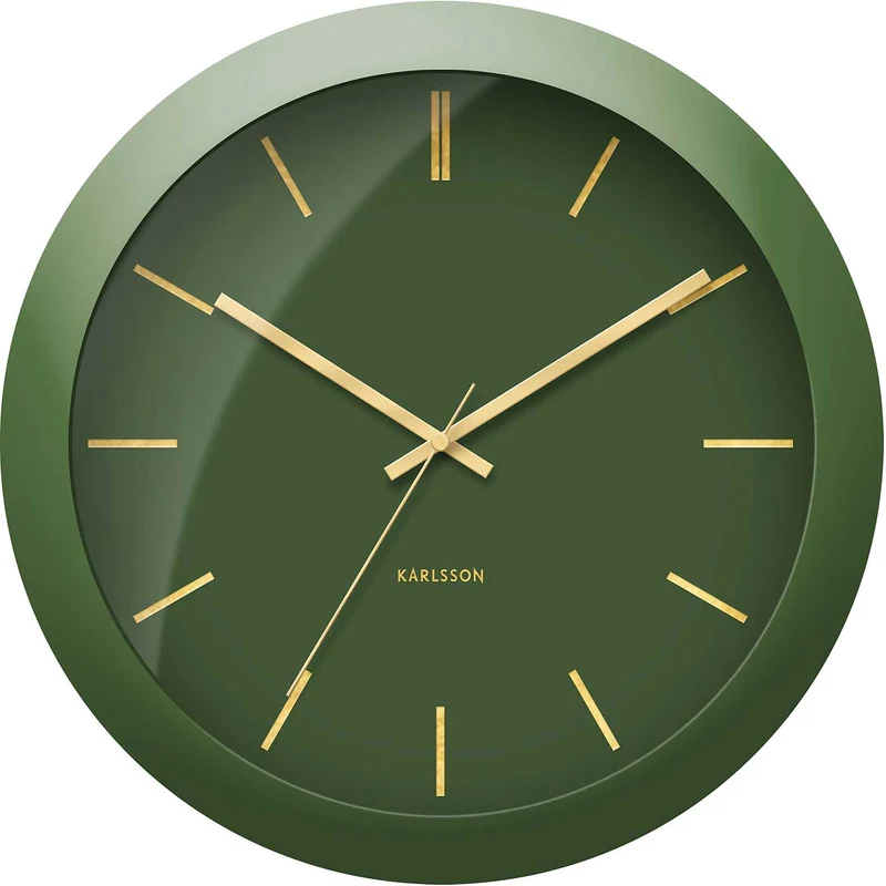 Karlsson Wanduhr 40x40x12 cm Metall • Lautloses Quarzwerk • Modernes Design