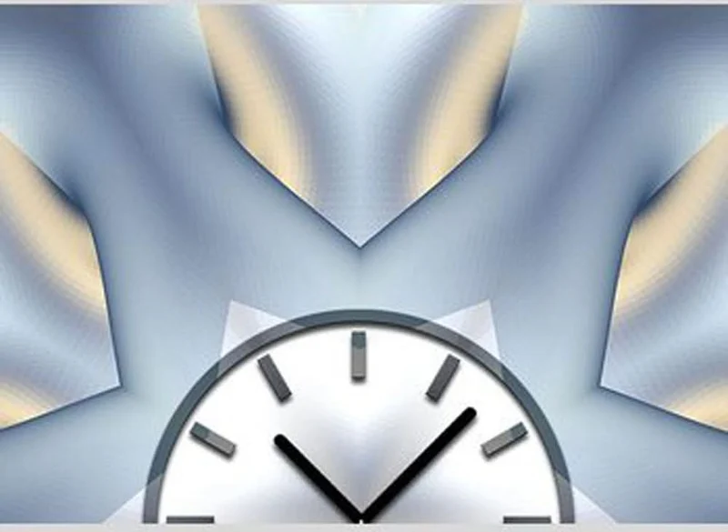 Dixtime Wanduhr 30 cm Ø Aluminium • Lautloses Uhrwerk • Modernes Design