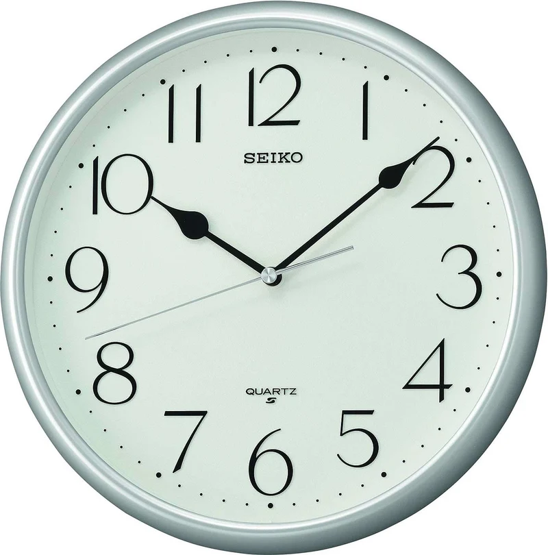 Seiko Wanduhr 28x28x3,9 cm Kunststoff • Geräuschloses Uhrwerk • Modernes Design