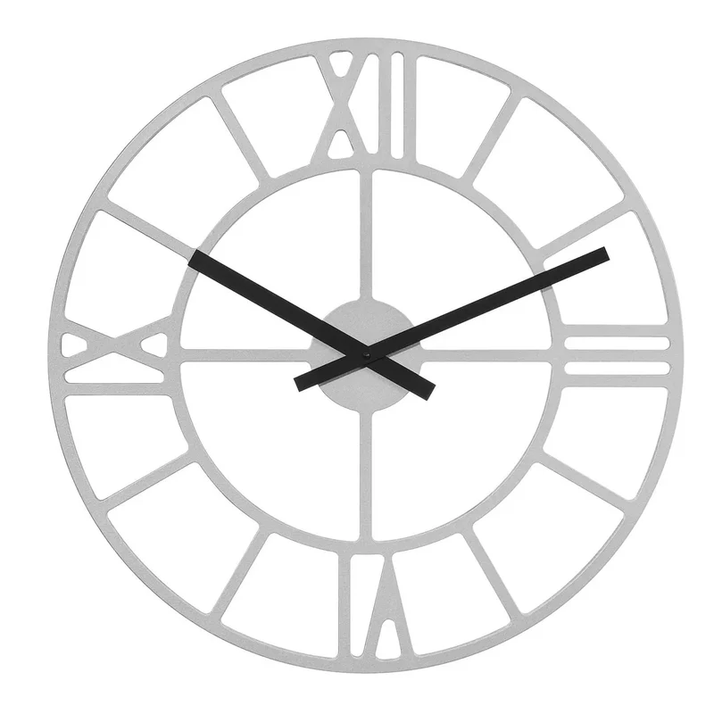 Hermle Wanduhr 50 cm Ø Holz • Minimalistische Eleganz • Transparentes Zifferblatt