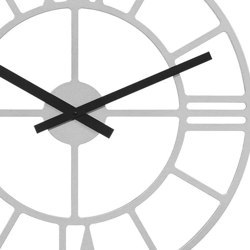 Hermle Wanduhr 50 cm Ø Holz • Minimalistische Eleganz • Transparentes Zifferblatt
