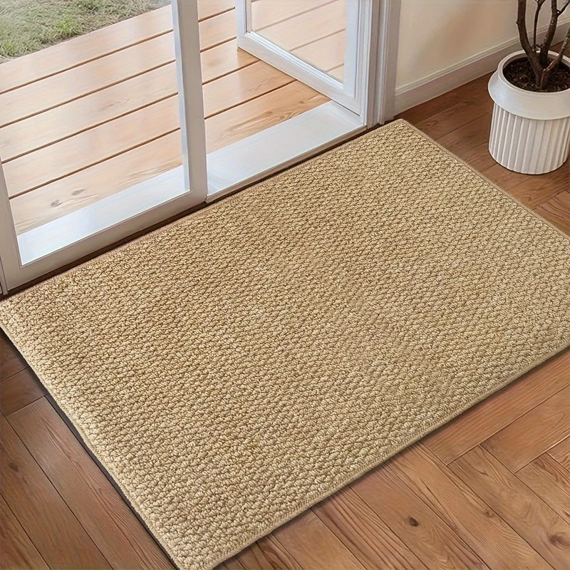 Wasbare Entree Mat met Jutelook – Duurzame Vloermat voor Hal en Drukke Ruimtes 50×80 60×90 80×120 cm | Sansoti